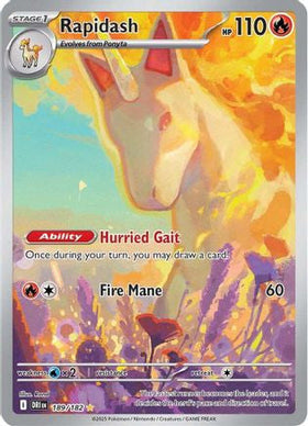 Rapidash 189 182 189 Sv10 Destined Rivals Holofoil
