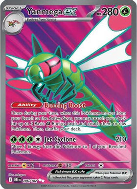 Yanmega Ex 206 182 206 Sv10 Destined Rivals Holofoil