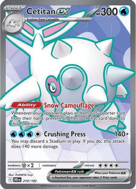 Cetitan Ex 210 182 210 Sv10 Destined Rivals Holofoil