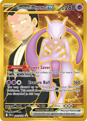 Team Rocket's Mewtwo Ex 240 182 240 Sv10 Destined Rivals Holofoil