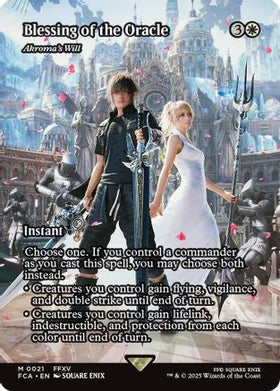 Blessing of the Oracle - Akroma's Will (Showcase) (FCA-021) - FINAL FANTASY: Through the Ages Foil