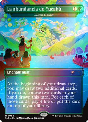 La abundancia de YucahÃº - Sylvan Library (Rainbow Foil) (SLD-2058) - Secret Lair Drop Series Foil