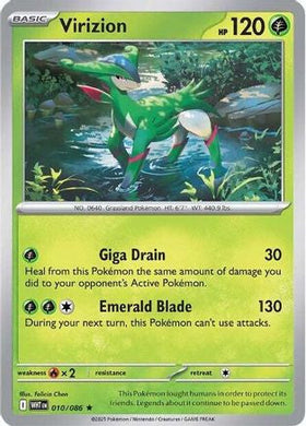 Virizion 10 Sv White Flare Holofoil