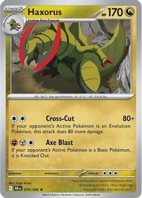 Haxorus 70 Sv Black Bolt Holofoil