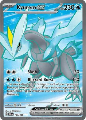 Kyurem Ex 157 086 157 Sv Black Bolt Holofoil