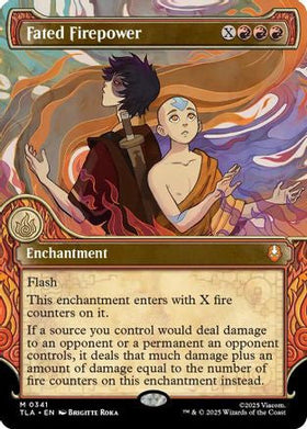 Fated Firepower (Showcase) (TLA-341) - Avatar: The Last Airbender Foil
