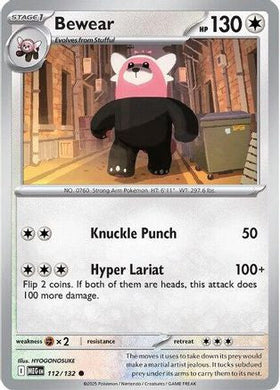 Bewear 112 Me01 Mega Evolution