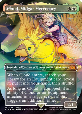 Cloud, Midgar Mercenary (Borderless) (Chocobo Track Foil) - 564 - (FINAL FANTASY)