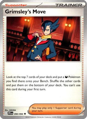 Grimsley's Move 90 Me02 Phantasmal Flames Reverse Holofoil