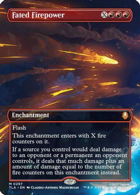 Fated Firepower (Borderless) (TLA-297) - Avatar: The Last Airbender Foil