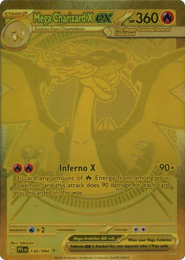 Mega Charizard X ex - 130/094 - 130/094 - (ME02: Phantasmal Flames)