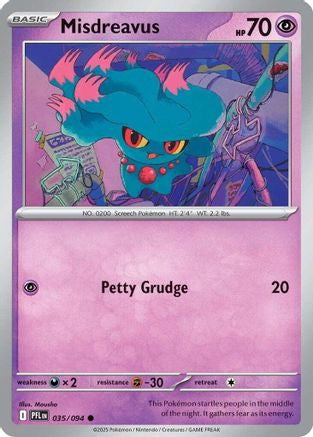 Misdreavus 35 Me02 Phantasmal Flames Reverse Holofoil