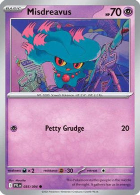 Misdreavus 35 Me02 Phantasmal Flames Reverse Holofoil