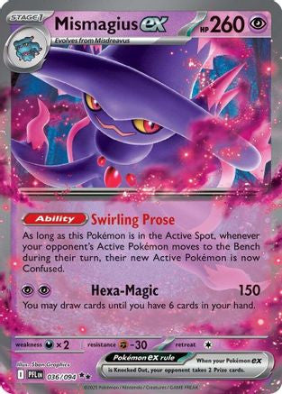 Mismagius Ex 036 094 36 Me02 Phantasmal Flames Holofoil