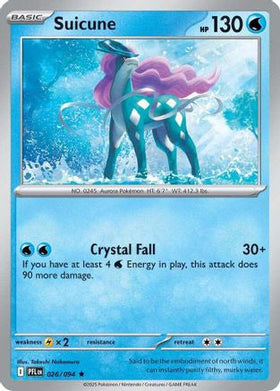 Suicune 26 Me02 Phantasmal Flames Reverse Holofoil