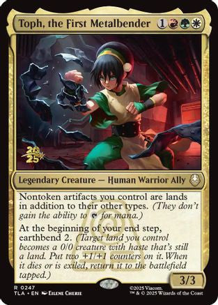 Toph, the First Metalbender (PRE-247) - Prerelease Cards Foil