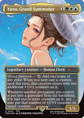 Yuna, Grand Summoner (Borderless) (WPN-001) - WPN & Gateway Promos Foil
