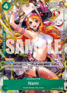 Nami (Alternate Art) - OP14-031 - (The Azure Sea's Seven)