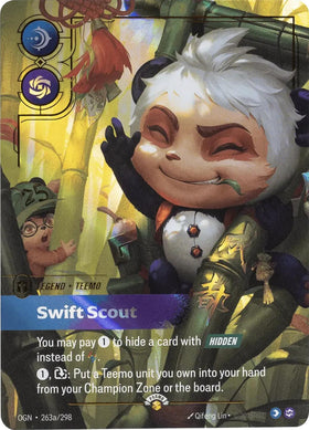 Riftbound Promotional Cards - Teemo - Swift Scout (Alternate Art) 263a/298