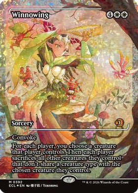 Winnowing (Showcase) (Fracture Foil) (ECL-392) - Lorwyn Eclipsed Foil