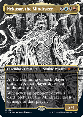 Nekusar, the Mindrazer (SLD-1301) - Secret Lair Drop (Borderless) Foil