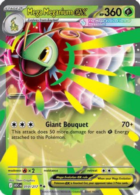 Mega Meganium Ex 010 217 10 Me Ascended Heroes Holofoil