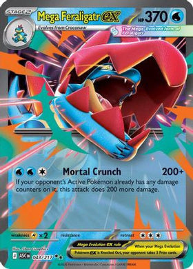 Mega Feraligatr Ex 043 217 43 Me Ascended Heroes Holofoil