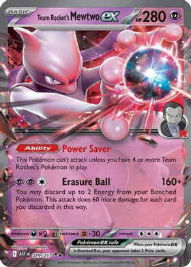 Team Rocket's Mewtwo Ex 079 217 79 Me Ascended Heroes Holofoil