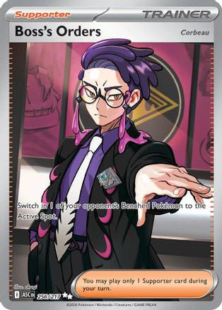 Boss's Orders Corbeau 256 217 256 Me Ascended Heroes Holofoil