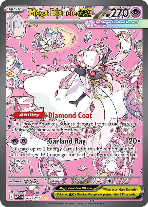 Mega Diancie ex - 282/217 - 282/217 - (ME: Ascended Heroes)