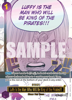Luffy Is the Man Who Will Be King of the Pirates!!! (Japanese Version 3rd Anniversary Set) - OP12-079 - (One Piece Promotion Cards)