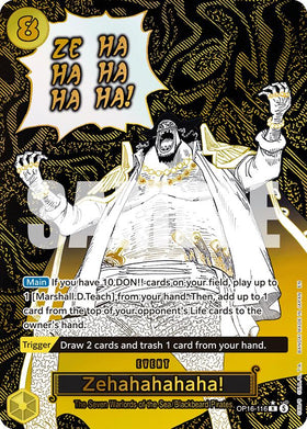 Zehahahahaha! (Alternate Art) - OP16-116 - (The Time of Battle)