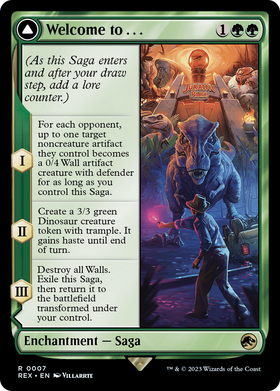 Welcome to . . . // Jurassic Park (REX-007) - Jurassic World Collection (Borderless) Foil
