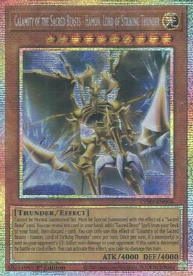 Calamity of the Sacred Beasts - Hamon, Lord of Striking Thunder (Starlight Rare) Starlight Rare - Chaos Origins 1st Edition