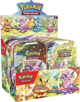 Prismatic Evolutions Mini Tin Display