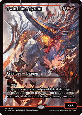 Twinflame Tyrant (FDN-427) - Foundations: (Showcase) Foil