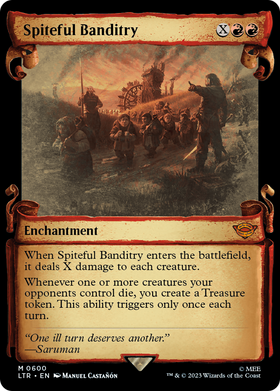 Spiteful Banditry (LTR-600) - The Lord of the Rings: Tales of Middle-earth: (Showcase) Foil
