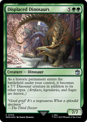 Displaced Dinosaurs (WHO-705) - Doctor Who Foil