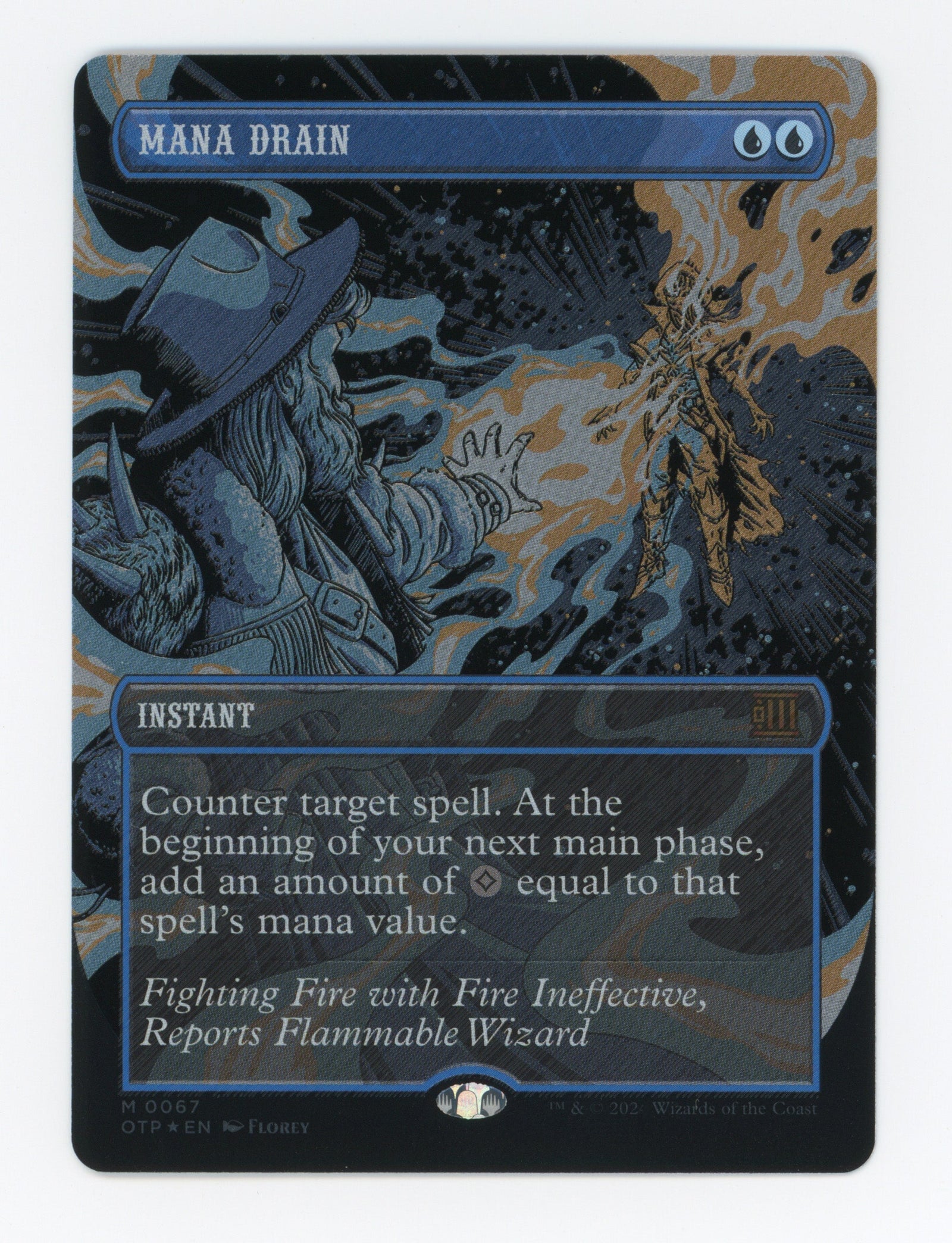 Mana Drain — Borderless|Textured Foil — ID 17686