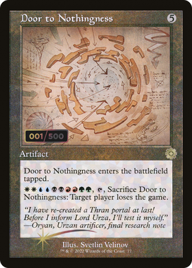 Door to Nothingness (BRR-77Z) - The Brothers' War Retro Artifacts Foil