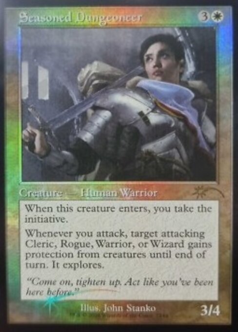 Seasoned Dungeoneer [7144] [Retro Frame] [Handsome Humans] [Secret Lair Drop] [Foil]
