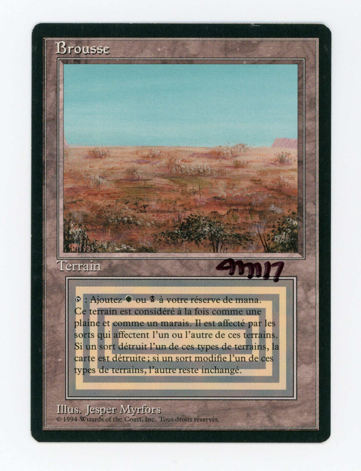 Scrubland — French|Signed — ID 16951