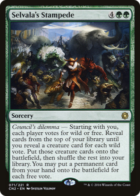 Selvala's Stampede (CN2-071) - Conspiracy: Take the Crown Foil