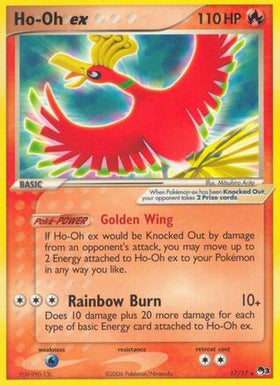 Ho-Oh ex (Non-Holo) (17/17) - POP Series 3