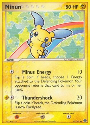 Minun (67/101) - Hidden Legends