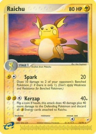 Raichu (13/95) - Team Magma vs Team Aqua
