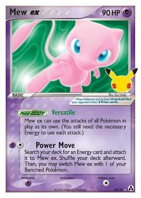 Mew Ex 88 25 Celebrations Classic Collection Holofoil
