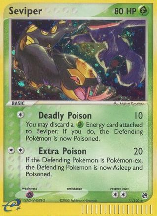Seviper (11/100) - Sandstorm Holofoil