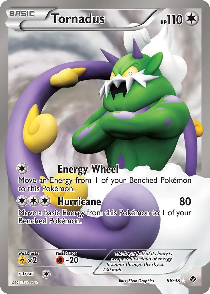 Tornadus (98 Full Art) - 98/98 - (Emerging Powers)