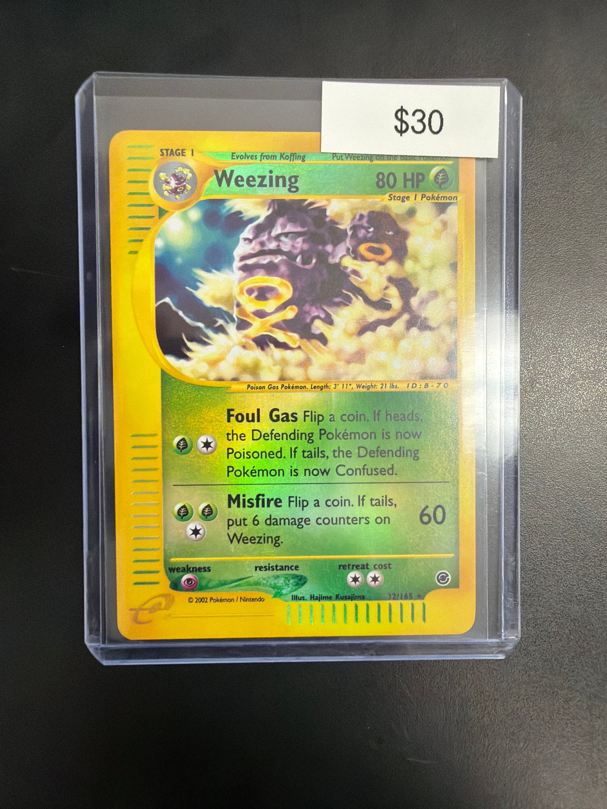 Pokemon Weezing Rev. Holo 32/165